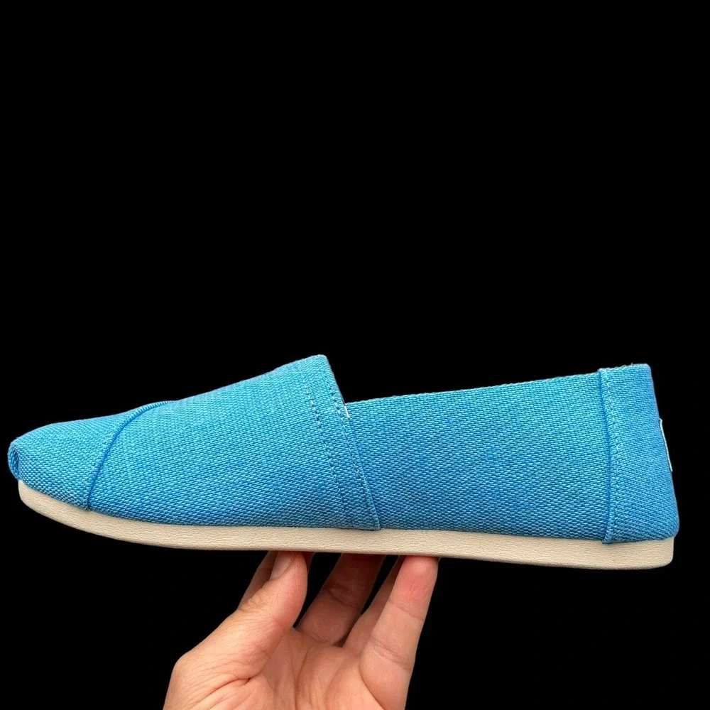 Toms Alpargata Women's Slip on Casual Shoes‎ Size 8 Blue Lightweight Comfort